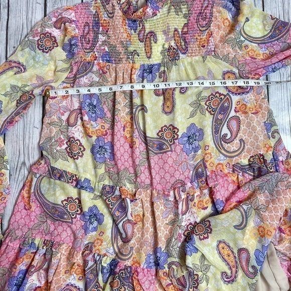 FATE Paisley Smocked Mini Dress - Picture 8 of 15